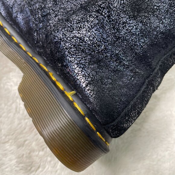 Dr. Martens #1460 Women's Black Pascal Iridescent Crackle Lace Up Boots Size 8 - Picture 8 of 11